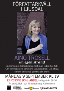 Aino Trosell gästar Ljusdal den 9 september